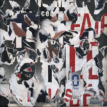 Charger l&#39;image dans la galerie, TAILLANDIER Alexandre : Sans titre (c), collages sur toile (20x20 cm) - ART ET MISS