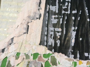 TAILLANDIER Alexandre : Sans titre, collages sur toile (20x20 cm) - ART ET MISS