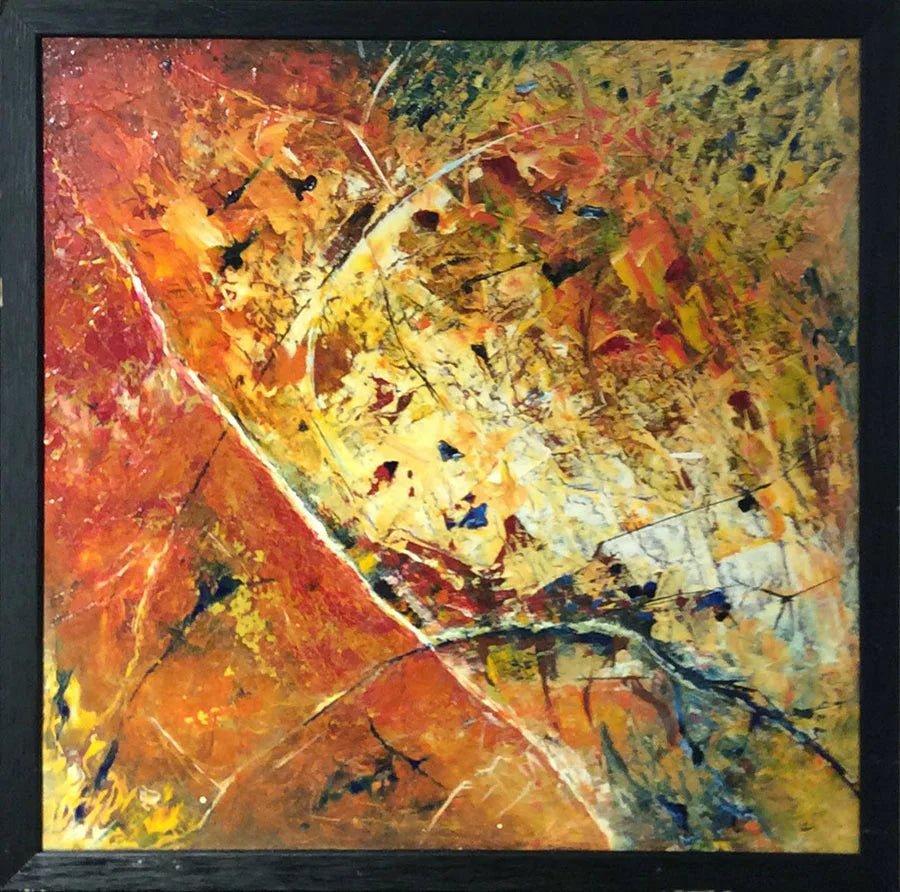TOUSSAINT - Tierras Naranjas 1 (tableau, Acrylique au couteau et pinceau / Toile) - ART ET MISS