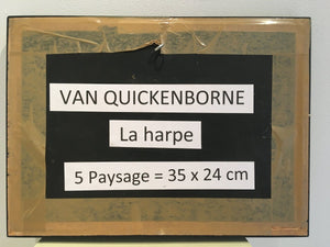 VAN QUICKENBORNE Thierry - La harpe (tableau, Acrylique et Huile / toile) - ART ET MISS
