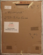 Charger l&#39;image dans la galerie, VAN QUICKENBORNE Thierry - L&#39;ascenseur (tableau, Acrylique et Huile / toile) - ART ET MISS