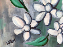 Charger l&#39;image dans la galerie, WALON Marine - Femme au bouquet de fleurs (tableau, Acrylique / toile) - ART ET MISS
