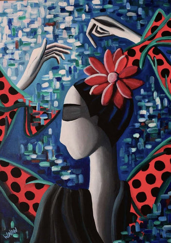 WALON Marine - Flamenco (tableau, Acrylique / toile) - ART ET MISS