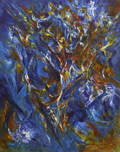 WOLF Kristina Viera - Blue note (tableau, acrylique / toile) - ART ET MISS