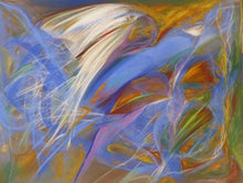 Charger l&#39;image dans la galerie, WOLF Kristina Viera - Cascade bleue (tableau, pastel / papier) - ART ET MISS