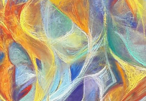 WOLF Kristina Viera - Envol en couleurs (tableau, pastel / satin) - ART ET MISS