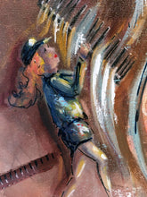 Charger l&#39;image dans la galerie, ZANET Hélène - La mécanique du coeur N 2 (tableau, Acrylique et encre / toile) - ART ET MISS